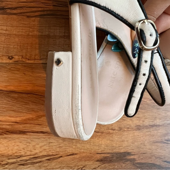 Kate Spade Cream and Black Pointed Heels - Picture 2 of 5